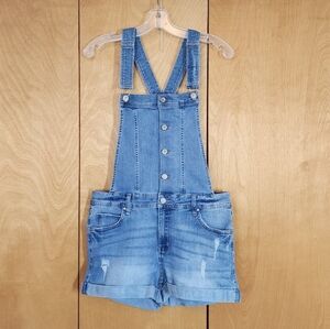Celebrity Pink denim overall shorts size medium